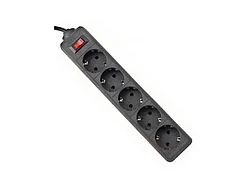Сетевой фильтр Defender ES 1.8 - 1,8 М, 5 розеток черный