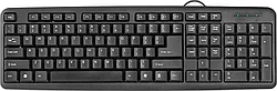 Клавиатура проводная Defender HB-420 RU,черный, полноразмерная