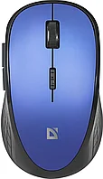 Мышь беспроводная Defender Aero MM-755 6D бесшумная черный-синий