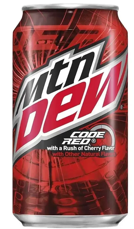 Газ.напиток Mountain Dew Code Red  355 мл США (12шт-упак)