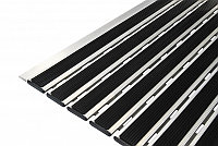 Алюминьевая придверная решетка "Респект" (не требует монтажа) комб. резина 600х420мм