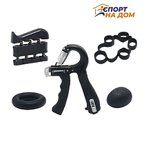 Набор кистевых эспандеров 5 в 1 (чёрный), фото 2