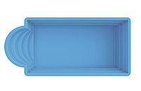 Композитный бассейн Элегант ECOLINE 7,2х3,2х1,3-1,75 м