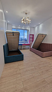 Г-образная кровать, 200/90, с подъемным механизмом