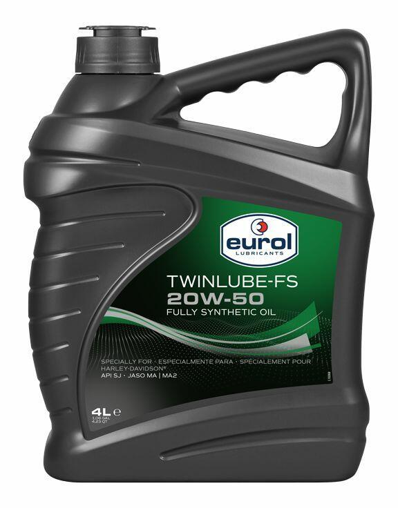 Синтетическое моторное масло Eurol Harley Twinlube-FS 20W50 4л, фото 1