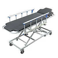 Тележка-каталка металлическая MedWell ТКМ-5 с мягкими элементами