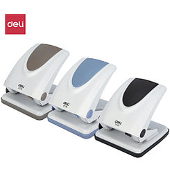 Дырокол DELI "PRO", до 35 листов, металлический корпус