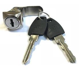 Замок для почтовых ящиков металлических шкафов 0802 черный ключ