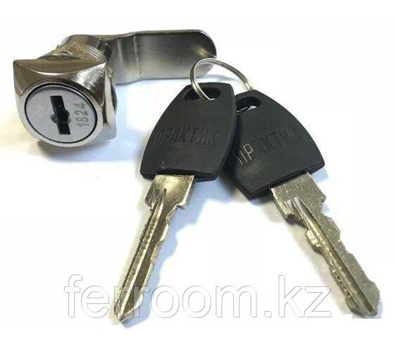 Замок для почтовых ящиков металлических шкафов 0802 черный ключ, фото 1
