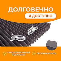 Жалюзи на окна самоклеящиеся тканевые, цвет графит 90/180см, фото 4