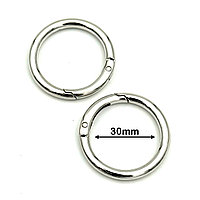 Кольцо-карабин для сумок (d-32 мм т-5мм) 013