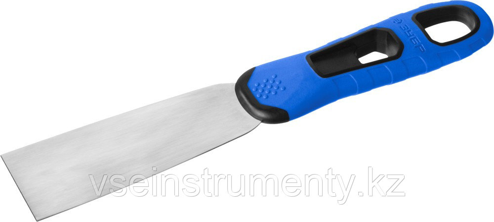 ЗУБР 40 мм, х-образное профилированное полотно, облегченная двухкомпонентная ручка, нержавеющий шпатель,, фото 1