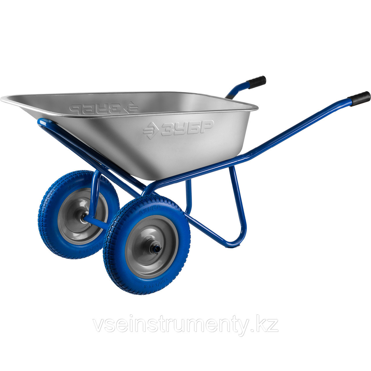 ЗУБР ПТ-300, 110 л, 240 кг, двухколесная, оцинкованная сталь, строительная тачка, Профессионал (39911), фото 1
