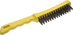 STAYER 4 ряда, пластмассовая рукоятка, стальная, щетка проволочная (35015-4)