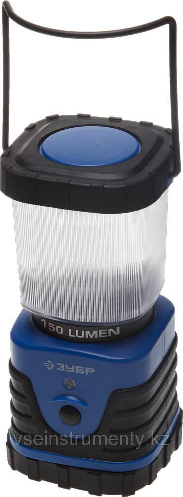 ЗУБР 3 Вт, 150 лм, 3 x D, кемпинговый светодиодный фонарь (61830-150), фото 1