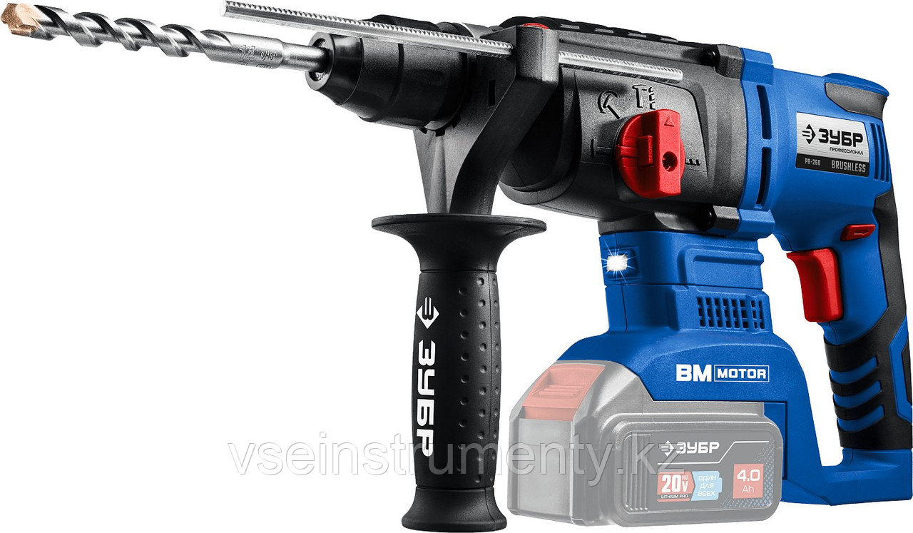 ЗУБР Т7, 20 В, 26 мм, без АКБ, бесщеточный перфоратор, Профессионал (PB-260), фото 1