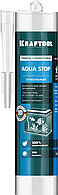 KRAFTOOL Aqua stop, 300 мл, прозрачный, стекольный силиконовый герметик (41256-2)
