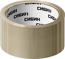 СИБИН 48 мм, 50 м, 40 мкм, прозрачная, клейкая лента (12055-50-50)
