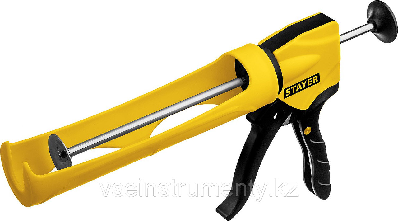 STAYER 310 мл, антикапельная система, полукорпусной пистолет для герметика, Professional (06690), фото 1