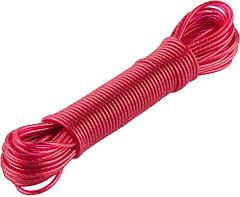 ЗУБР 15 м, стальная сердцевина, пластиковая оплетка, бельевой шнур (50140-15)