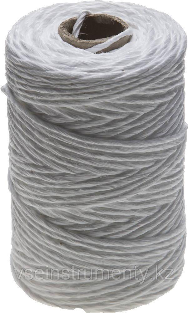 ЗУБР d 2.0 мм, 100 м, 1600 текс, 35 кгс, белый, полипропиленовый шпагат (50100-100), фото 1