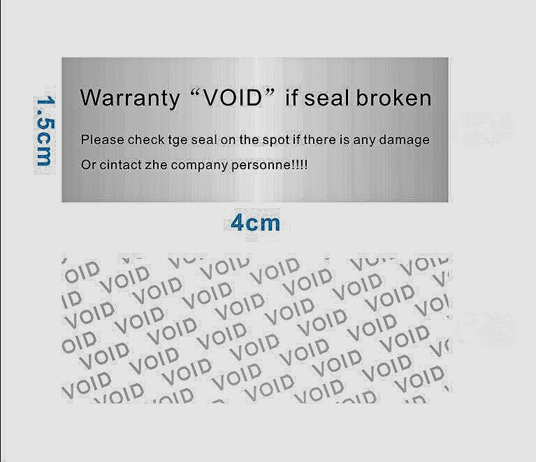 Гарантийные наклейки VOID 1,5 на 4 см лист 20 шт., фото 1