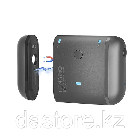 LENSGO 318C II Black/ Беспроводной петличный микрофон для смартфона, фото 1