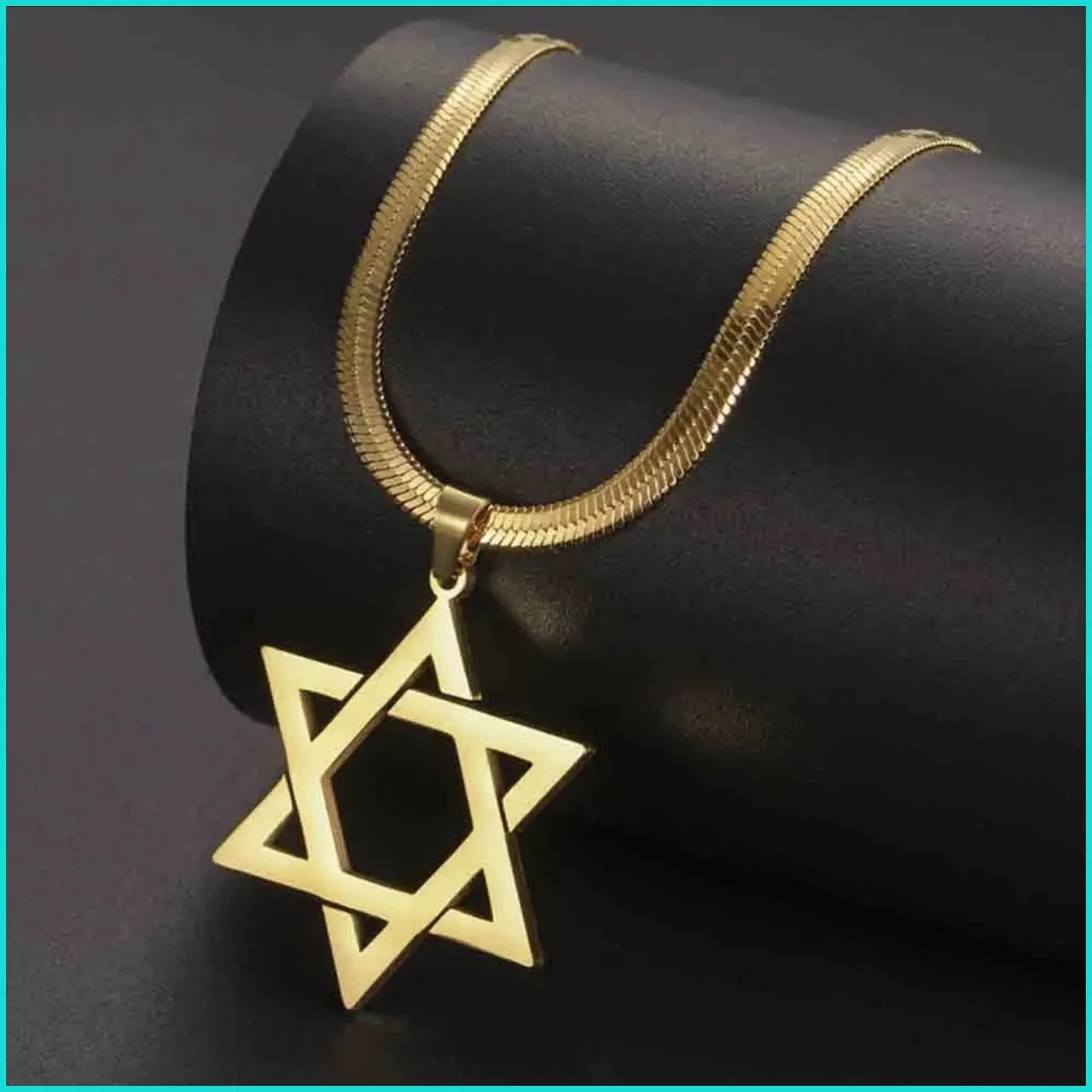Подвеска "Звезда Давида" Gold (с цепочкой)
