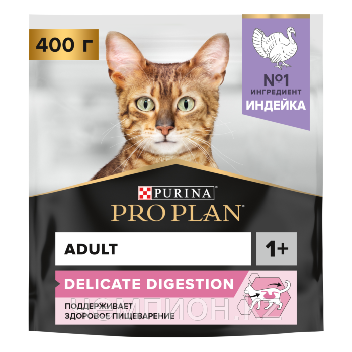 PRO PLAN DELICATE, Про План Деликейт, для кошек с чувствительным пищеварением, индейка, уп. 400 гр.