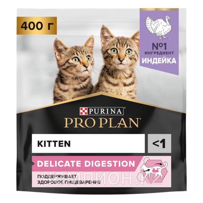 PRO PLAN DELICATE, Про План Деликейт, для котят с чувствительным пищеварением, с индейкой, уп.400гр., фото 1