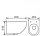 Подвесной унитаз с сиденьем SANITECO ZT-1025A  (черный матовый) 490*360*360 мм, фото 3