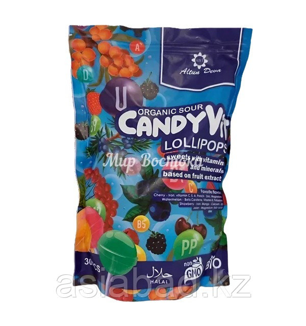 Чупа-чупсы для детей без сахара для иммунитета ( Altun Deva ) 30 шт, фото 1