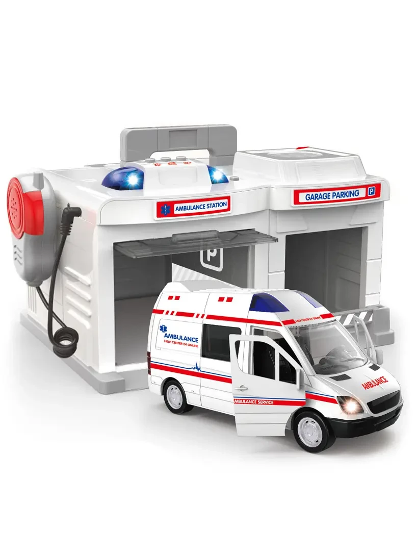 Игровой набор Гараж экстренных служб, Станция скорой помощи, фото 1