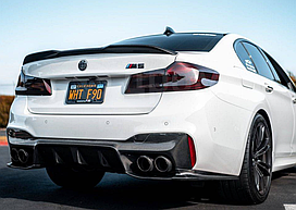 Карбоновый диффузор заднего бампера для BMW M5 F90 2017-2020