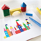 Фломастеры Faber-Castell "Замок" "Jumbo", 24цв., утолщенные, смываемые, картон, европодвес, фото 5