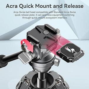 ULANZI TT09 Multifunctional Carbon Fiber Tripod + Arca Swiss Ballhead STARK Штатив, фото 3