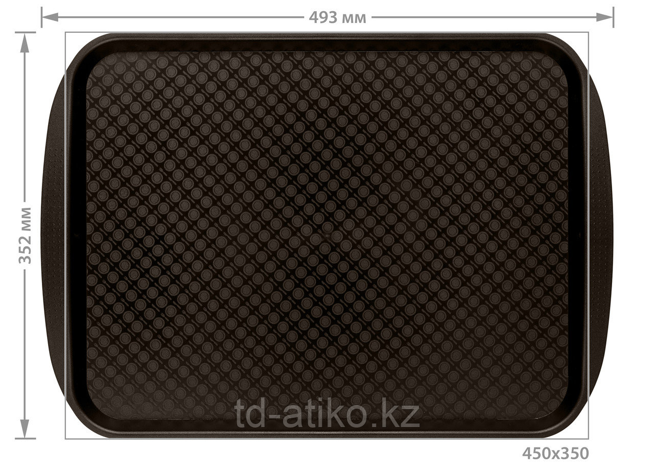 ПОДНОС (КОРИЧНЕВЫЙ) 450х350 ММ, код ТН ВЭД 3924100000