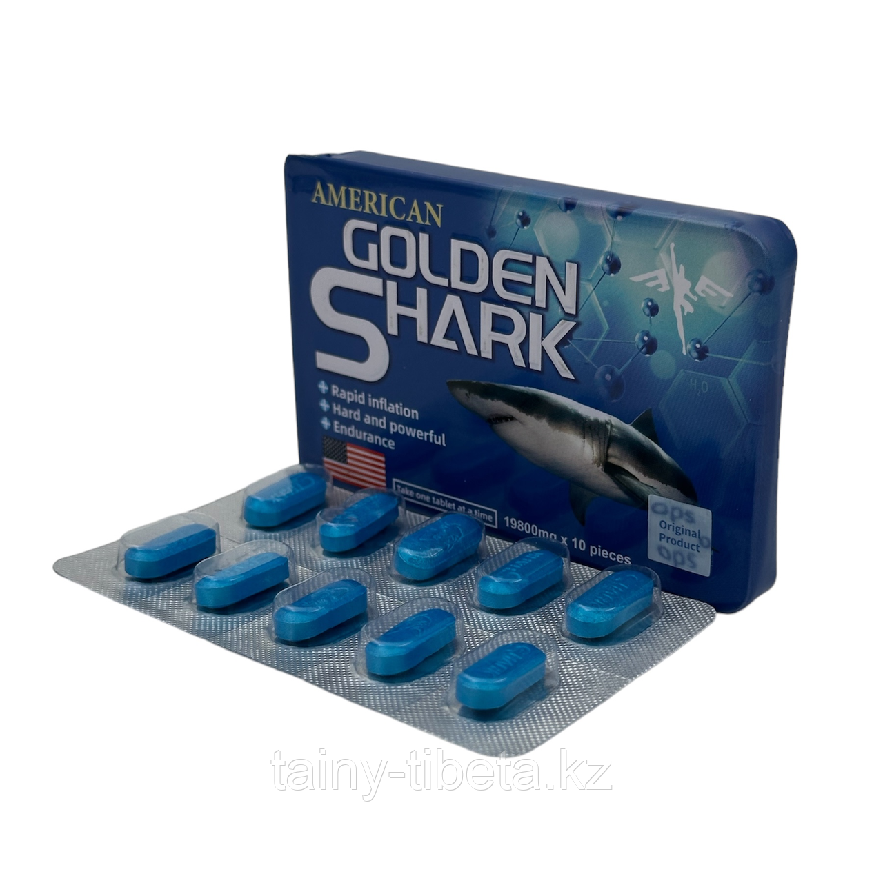 Препарат для потенции AMERICAN GOLDEN SHARK 10шт.