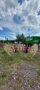 Грабли-валкообразователь прицепные Sitrex H90/V8(Италия) 9-ти колесные с центральным колесом