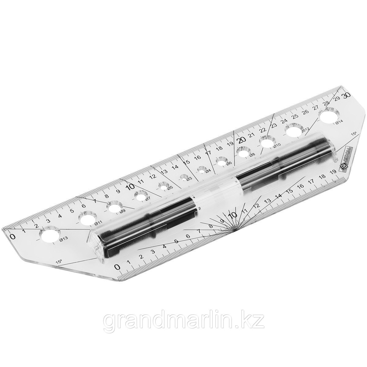 Рейсшина 30см ArtSpace, металлический ролик, фото 1