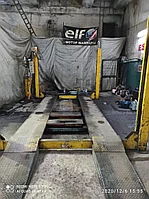 Подъемник для геометрии и развала схождения авто четырехстоечный 4 (четыре тонны) Б .У. 380В