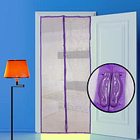 Магнитная противомоскитная сетка для дверей 120*210 см (фиолетовая)