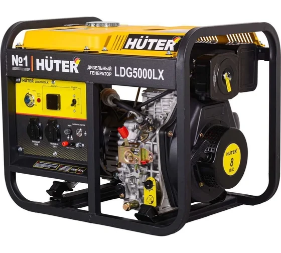 Дизельный электрогенератор Huter LDG 5000L X 64/2/7