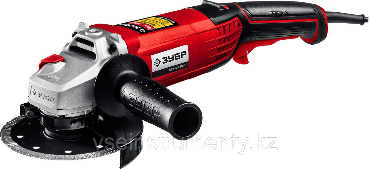 ЗУБР 1200 Вт, d125 мм, УШМ, регулировка оборотов (УШМ-125-1205 Э), фото 1