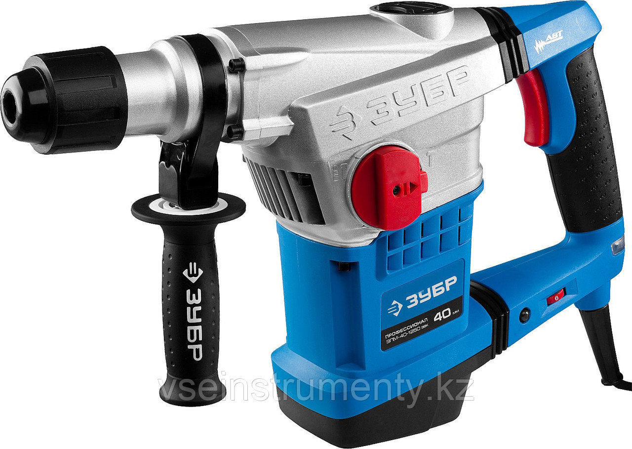 ЗУБР 40 мм, 1250 Вт, АВТ, перфоратор SDS-Max, Профессионал (ЗПМ-40-1250 ЭВК), фото 1