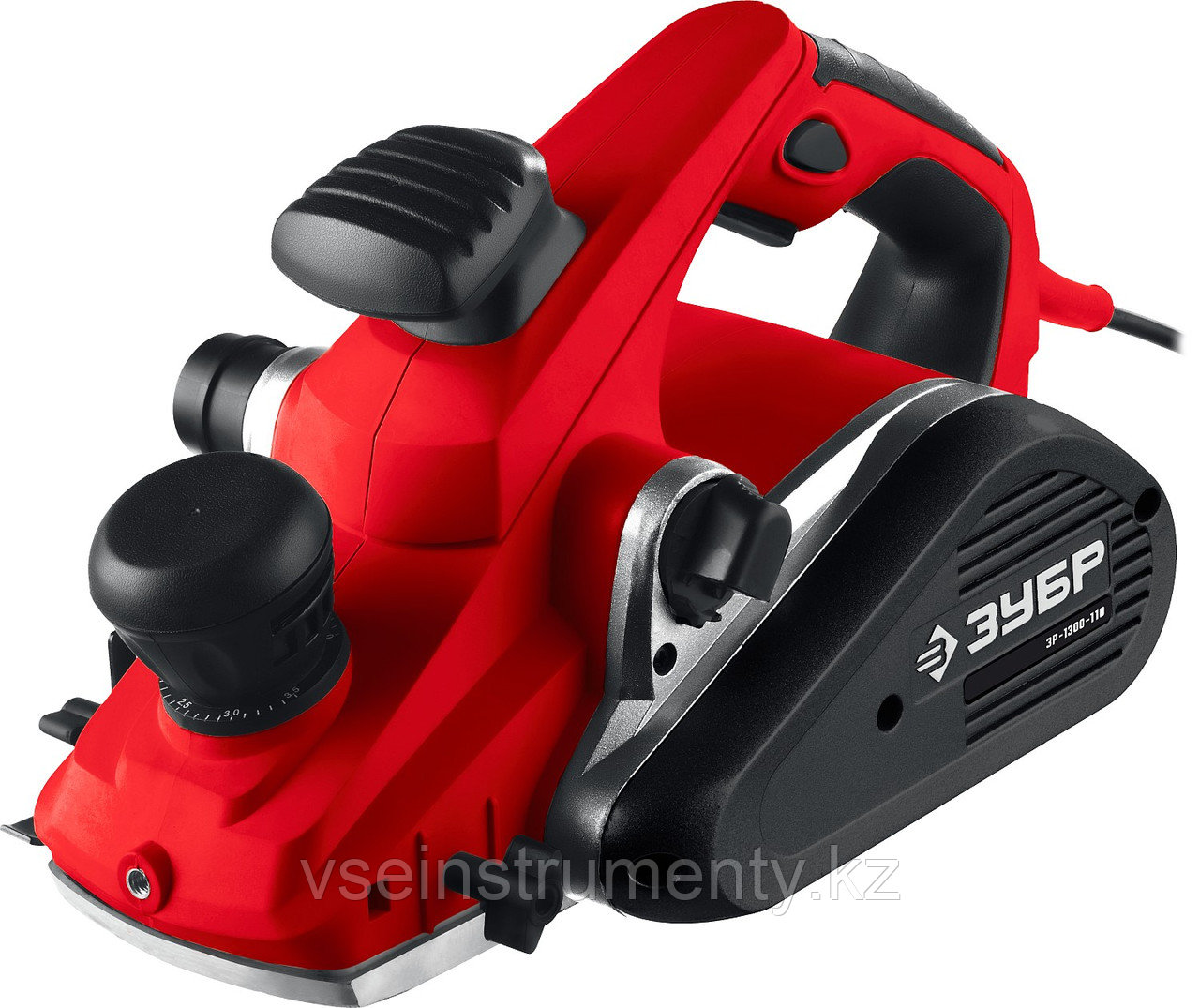 ЗУБР 1300 Вт, 110 мм, электрический рубанок (электрорубанок), станина (ЗР-1300-110), фото 1