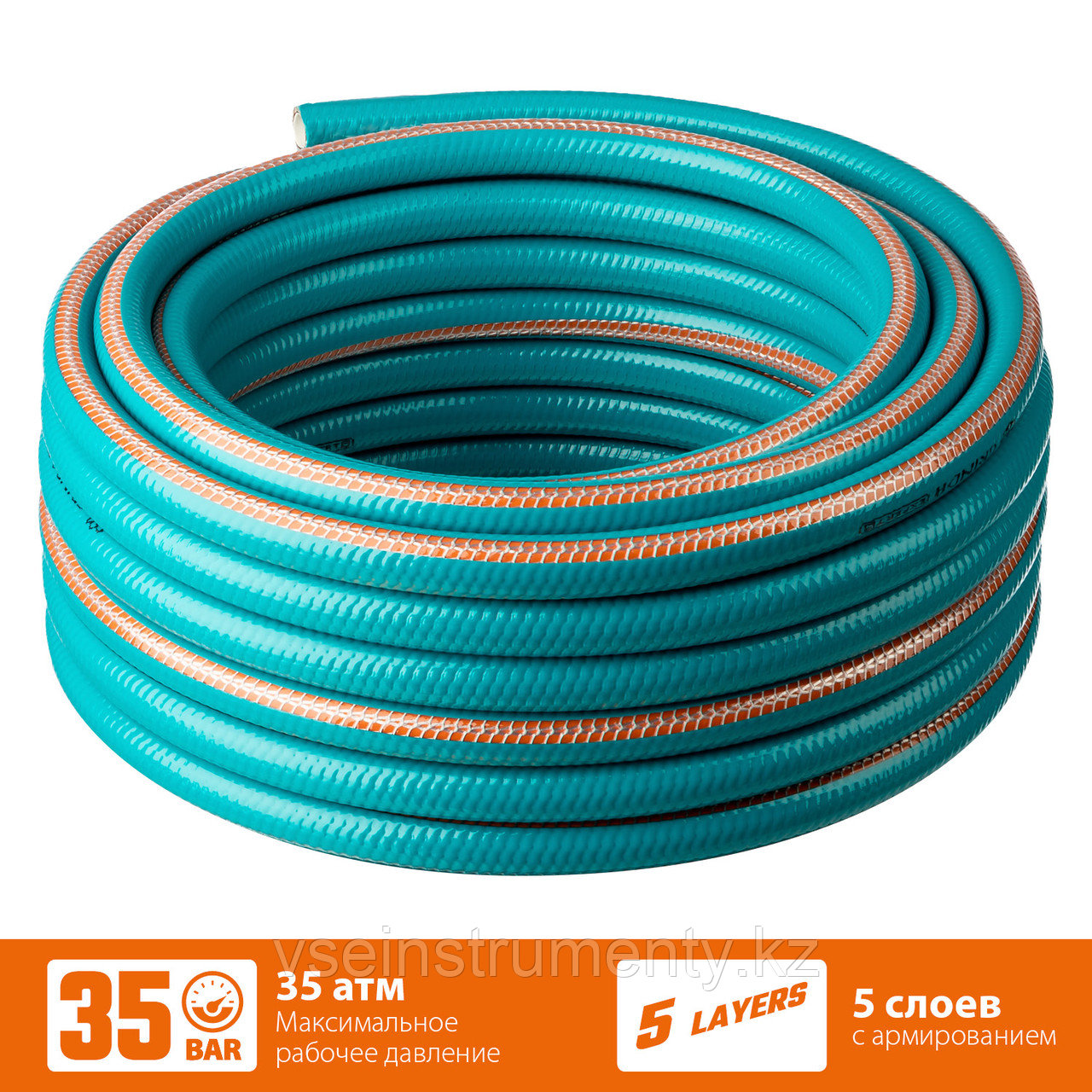 GRINDA EXPERT 5, 1/2″ 20 м, 35 атм, пятислойный, текстильное армирование, поливочный шланг, PROLine, фото 1