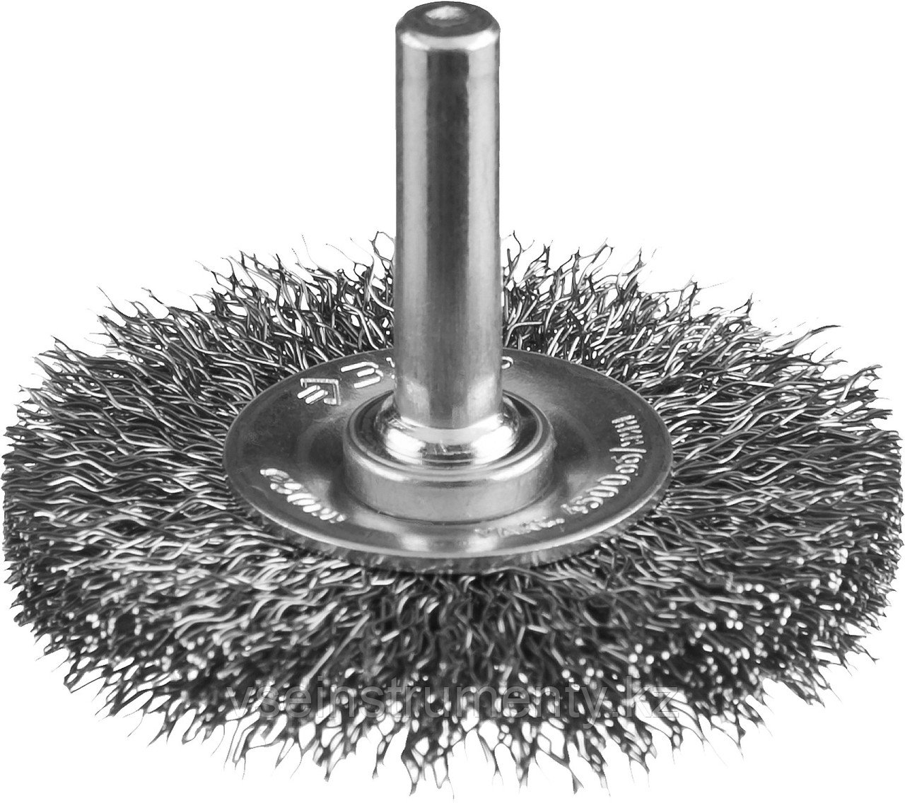 ЗУБР 50 мм, витая, стальная проволока 0.3 мм, щетка дисковая для дрели, Профессионал (35198-050), фото 1