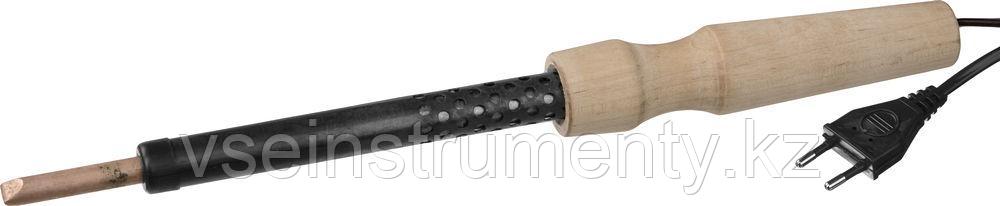 ЭПЦН Россия, 80 Вт, электропаяльник с деревянной рукояткой (55407-80), фото 1