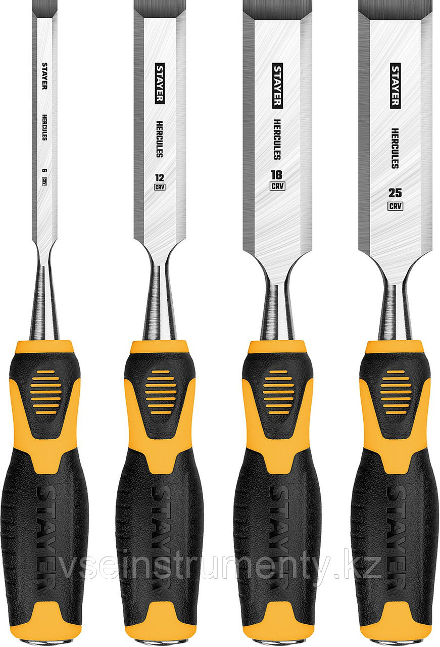 STAYER Hercules, 4 предм, набор стамесок-долот, Professional (18205-H4), фото 1
